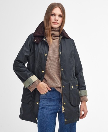 Veste huilée Long Beadnell Barbour - SAGE/ANCIENT (2e image)