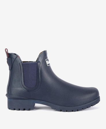 Bottines bleues marine femme Wilton Barbour