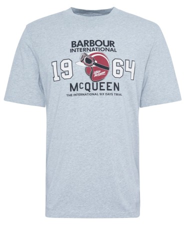 T-shirt homme Giles barbour international gris grey marl