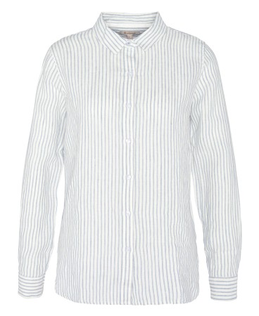 Chemise femme marine shirt barbour chambray striped rayée bleue et blanche