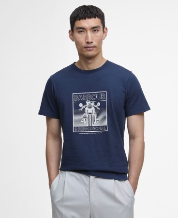 T-shirt Track Barbour International - NAVY (2e image)