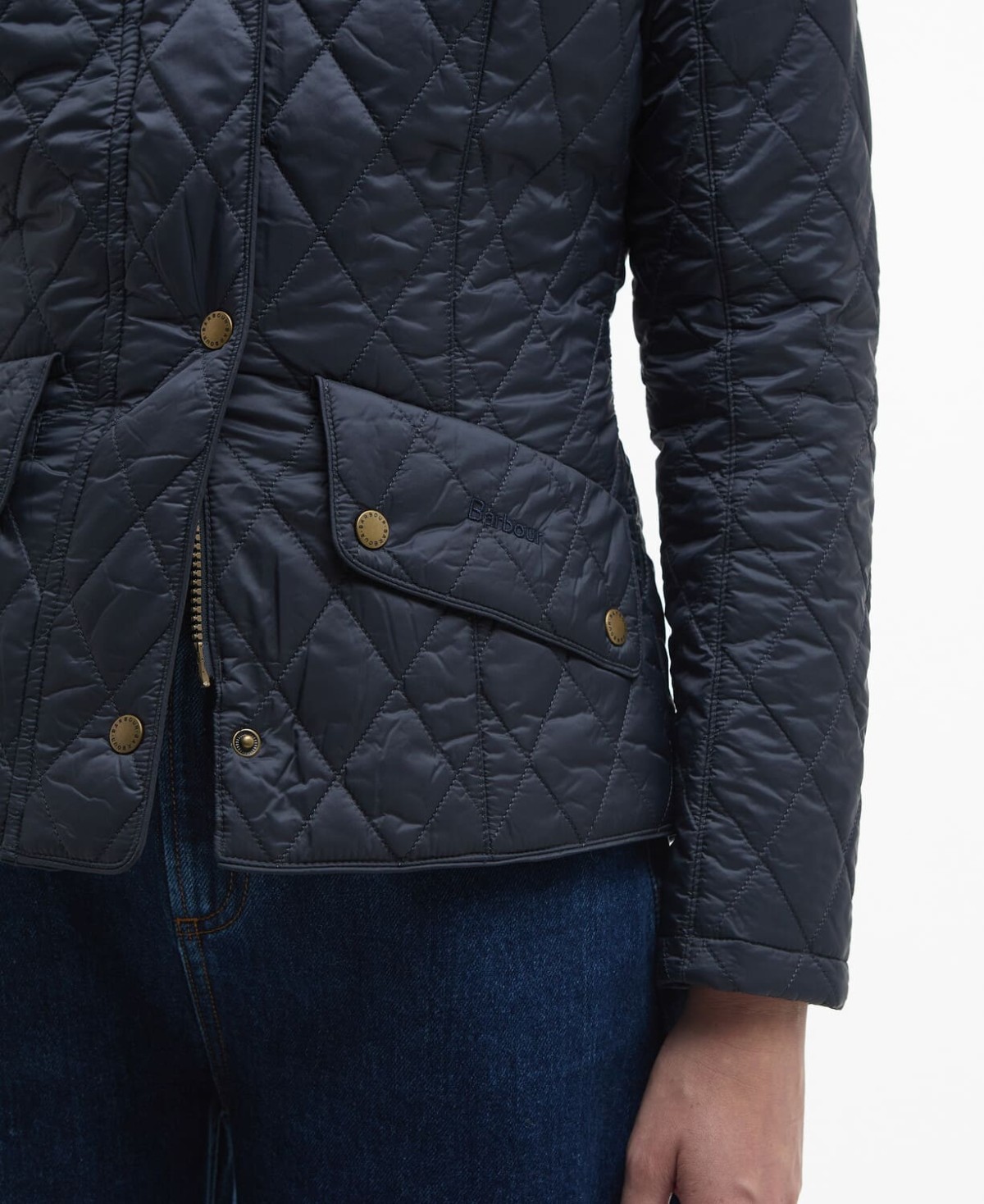 Veste matelassée femme cavalry barbour bleu marine navy