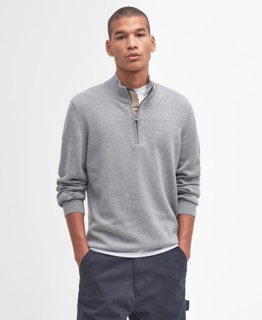 Pull Cotton Half Zip Barbour - GREY MARL (2e image)