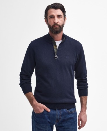 Pull Cotton Half Zip Barbour - NAVY (2e image)