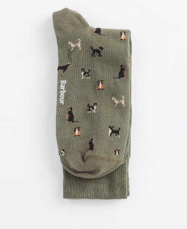 Chaussettes Mavin Barbour - MID OLIVE/DOG (2e image)