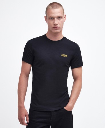 T-shirt Small Logo Barbour International - BLACK/YELLOW (2e image)