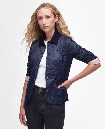 Veste matelassée Deveron Barbour - NAVY/PALE PINK (2e image)