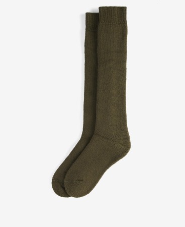 Chaussettes en laine Wellington Knee homme Barbour - OLIVE GREEN (2e image)