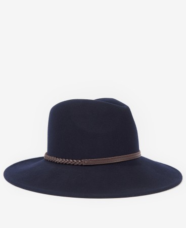 Chapeau Tack Fedora Barbour - NAVY (2e image)