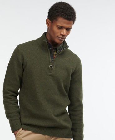 Pull col camionneur Holden Barbour - OLIVE MARL (2e image)